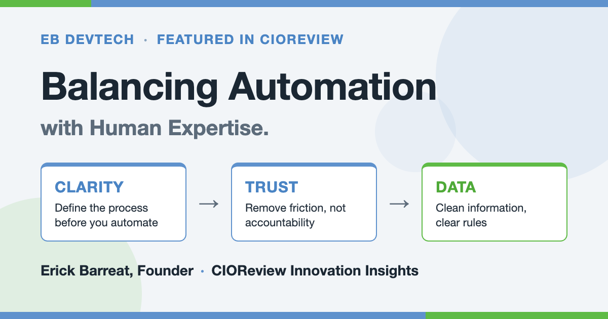 Équilibrer l'automatisation et l'expertise humaine : notre fondateur à l'honneur dans CIOReview